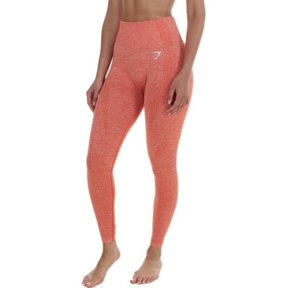 Gymshark Orange Marl Vital Leggings 2.0 Orange Marl Size Medium